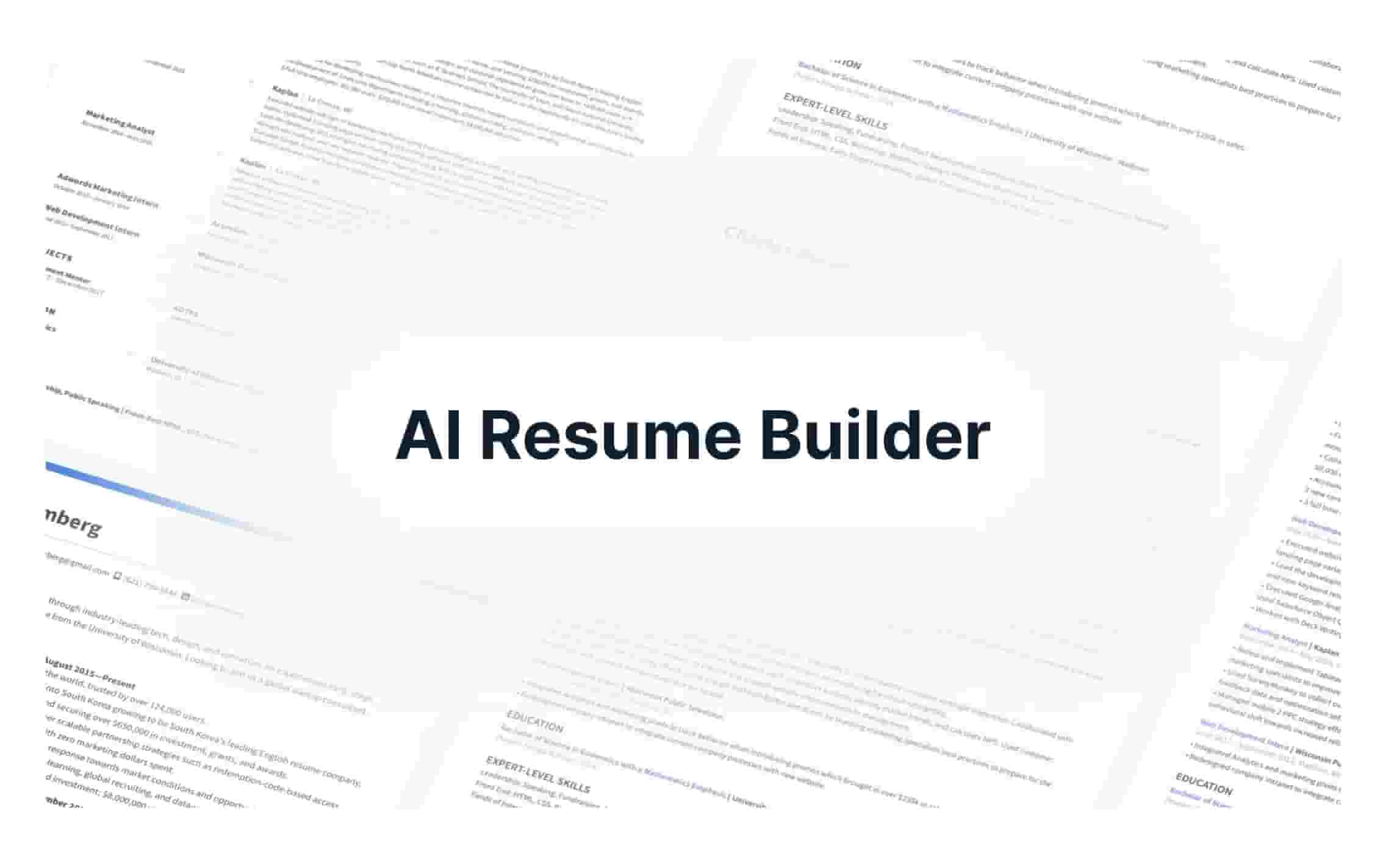 How to Structure Your Resume Using AI Templates