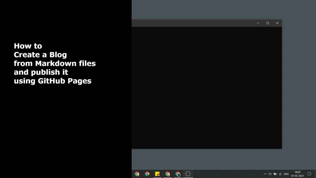 How to build a tech blog using Markdown and Git