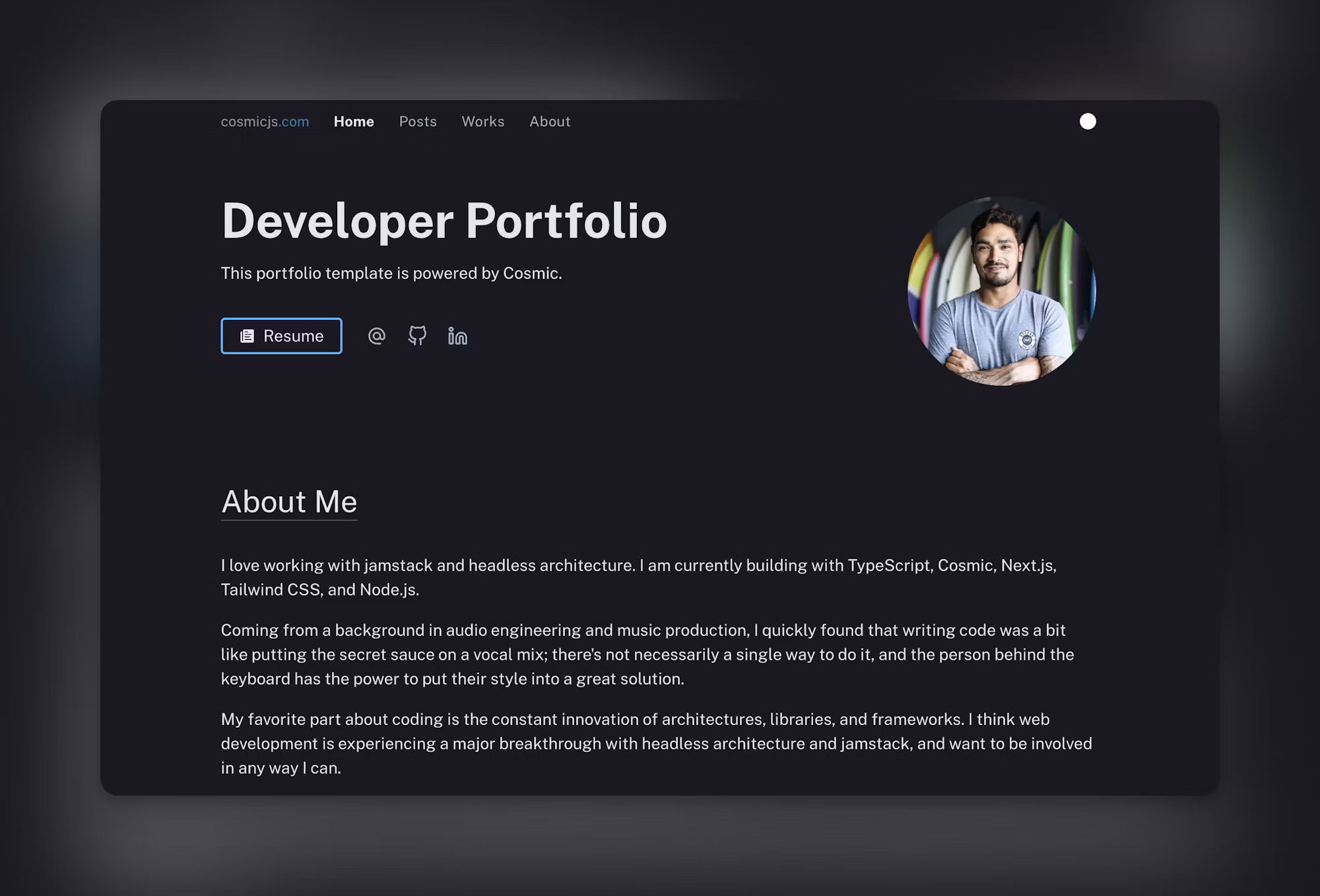 Build a Portfolio Website with React and Node
