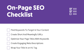 On-Page SEO Checklist for New Websites