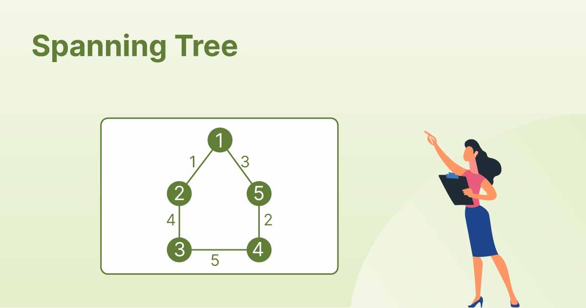 Spanning Tree in Data Structure with Examples