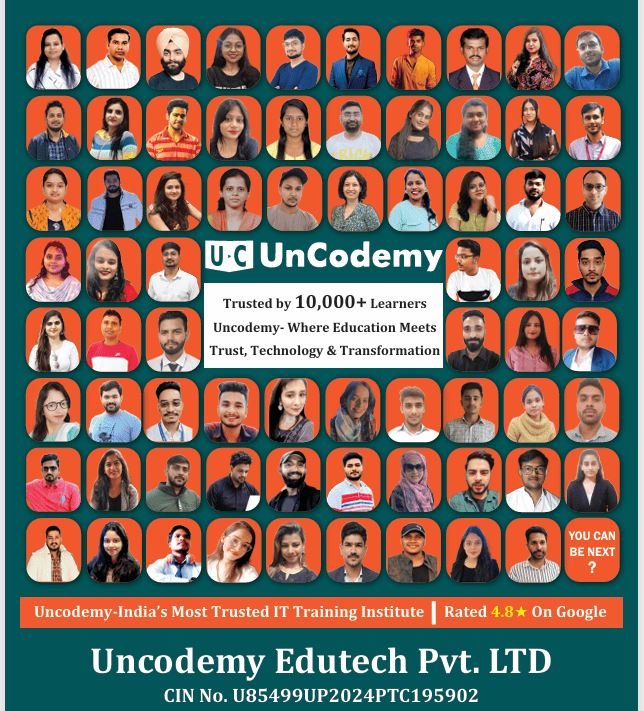 Uncodemy - Trusted by 10,000+ Learners - India's Most Trusted IT Training Institute - Rated 4.8★ On Google
