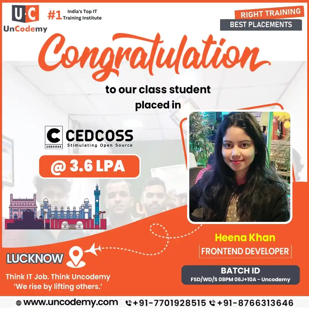 Heena Khan - Student Success