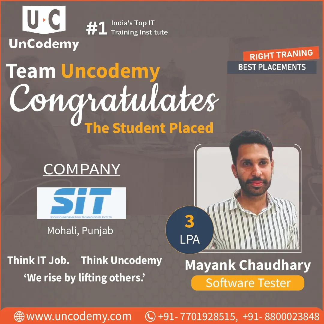 Mayank Chaudhary - Student Success