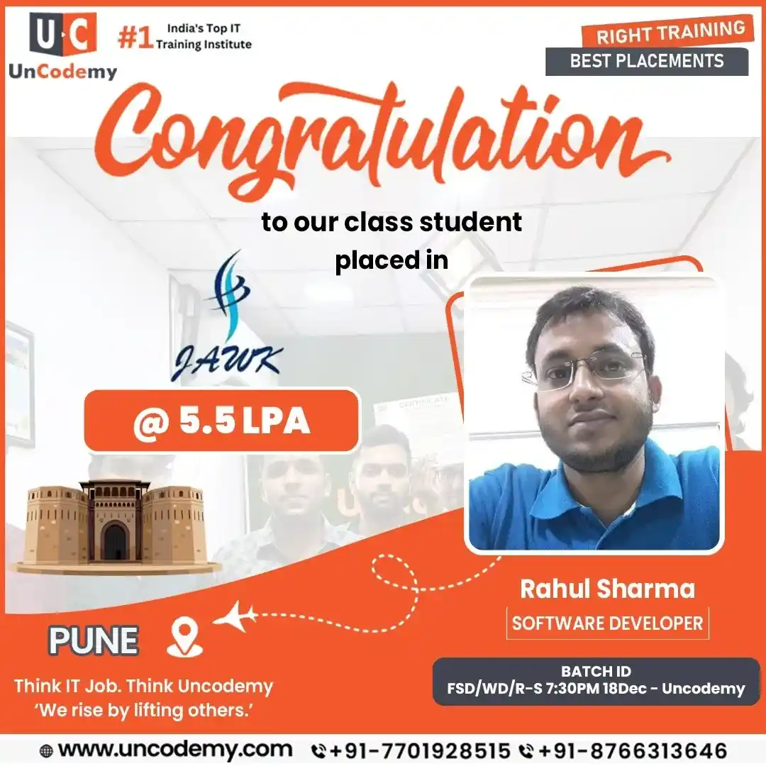 Rahul Sharma - Student Success