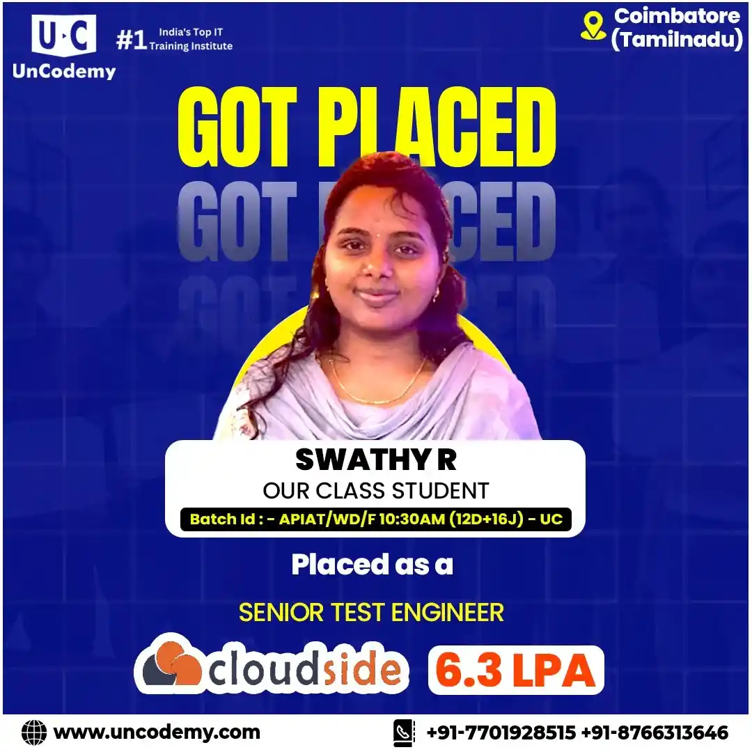 Swathy R - Student Success